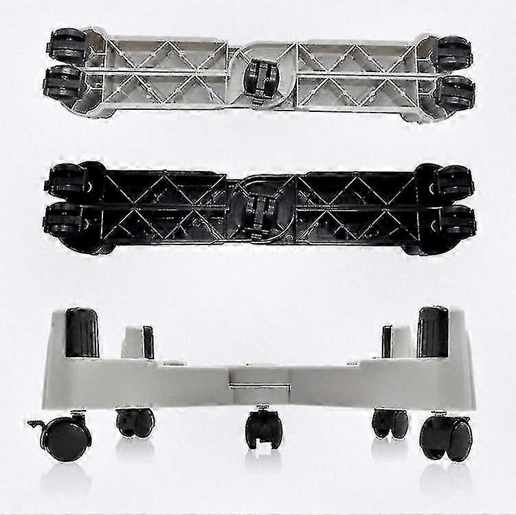Adjustable 5-Wheel Mobile Base for Standard PC Towers, ABS Plastic with Casters (C-1).