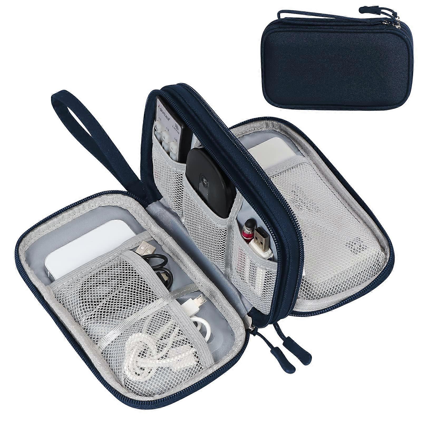 Gadget Organizer Case, Premium Material, Compact, Portable, Double Layers