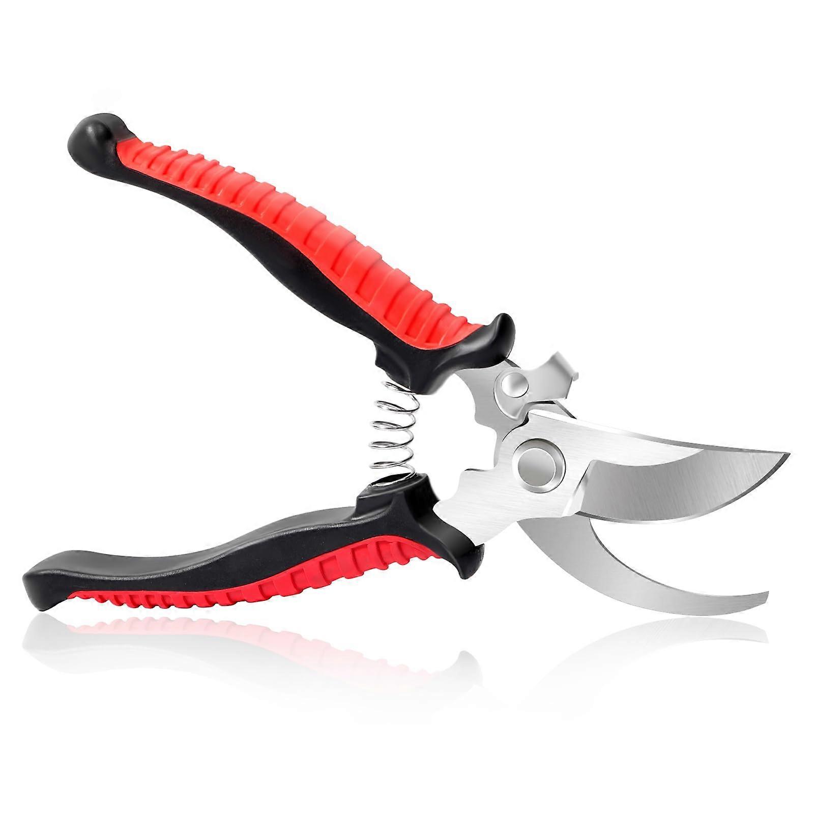 WISEUP pruning scissors 7.5-inch professional garden scissors, sharp cr-v garden scissors, lock buckle ergonomic hand pruning, Kaymaz garden scissors