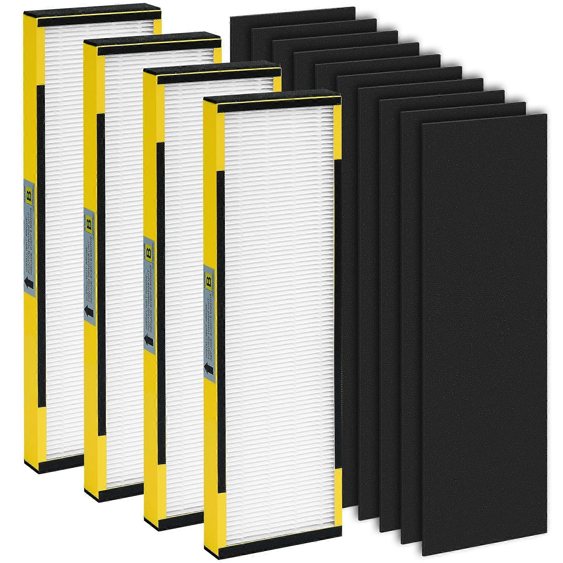 FLT4825 HEPA Filter B Replacement 4 Pack for G-Guardian AC4825 AC4300 AC4800 AP2200CA H13 True HEPA + Carbon Pre-Filters