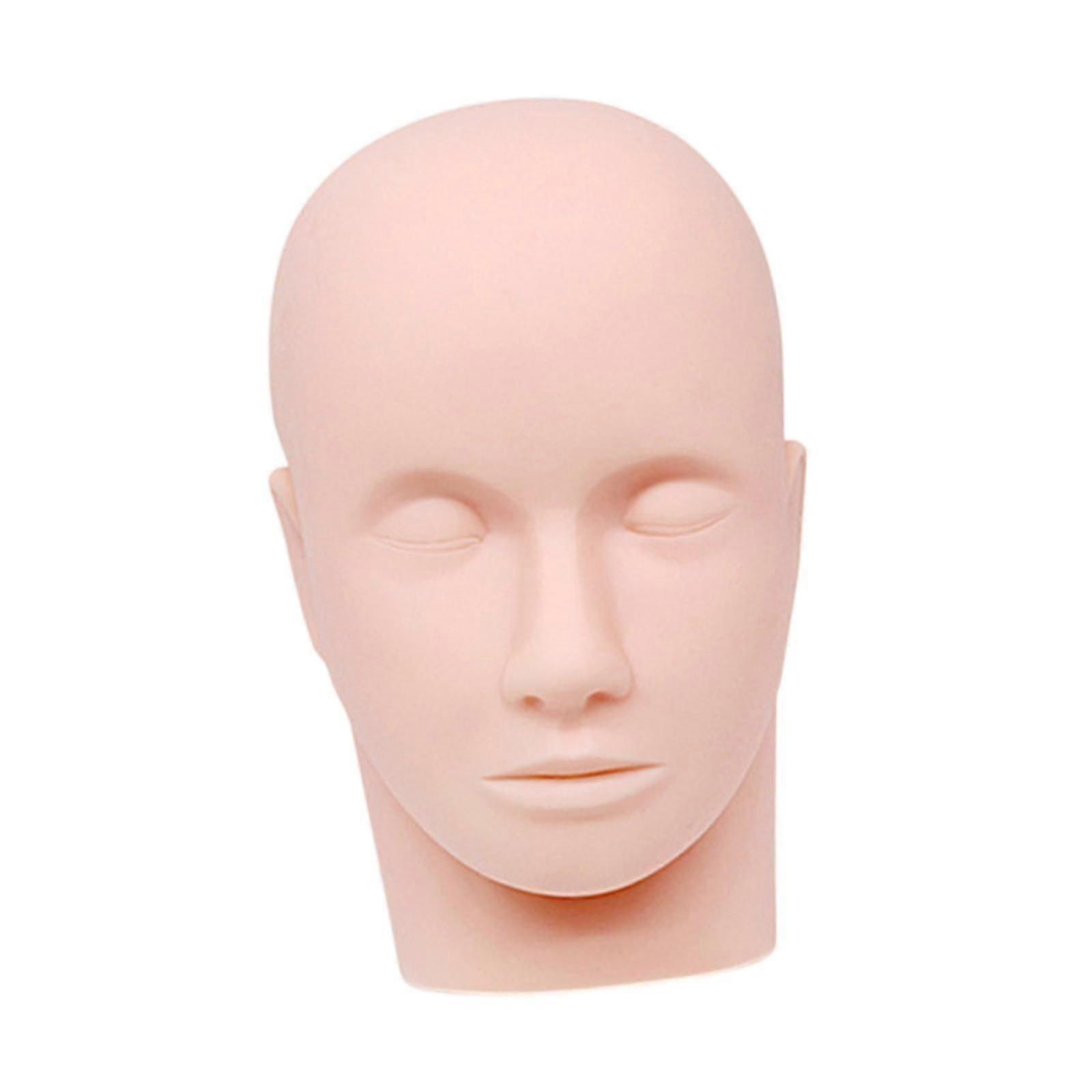 Lash Mannequin Head Stable Professional Soft Touch Flat for Beginners Makeup