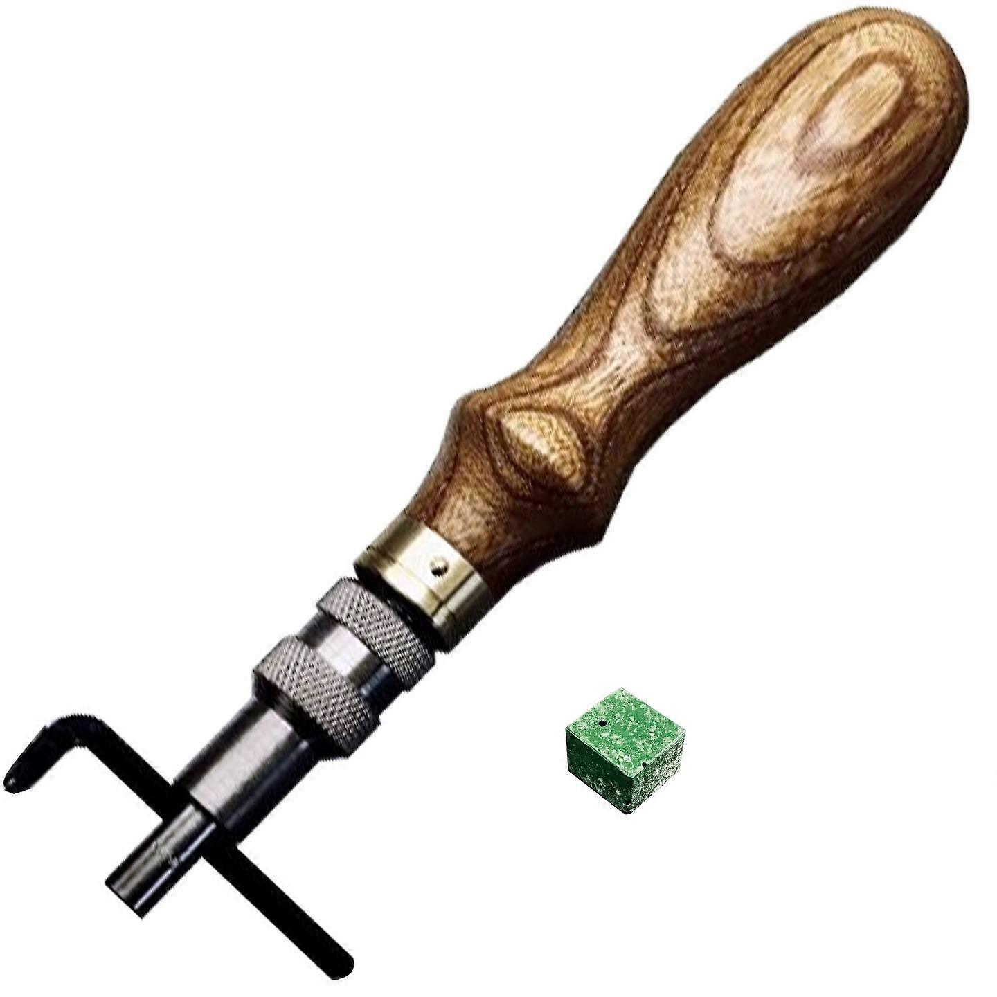 Oka Special Stitching Groover Tan Adjustable Leathercraft Hand Sewing Tool