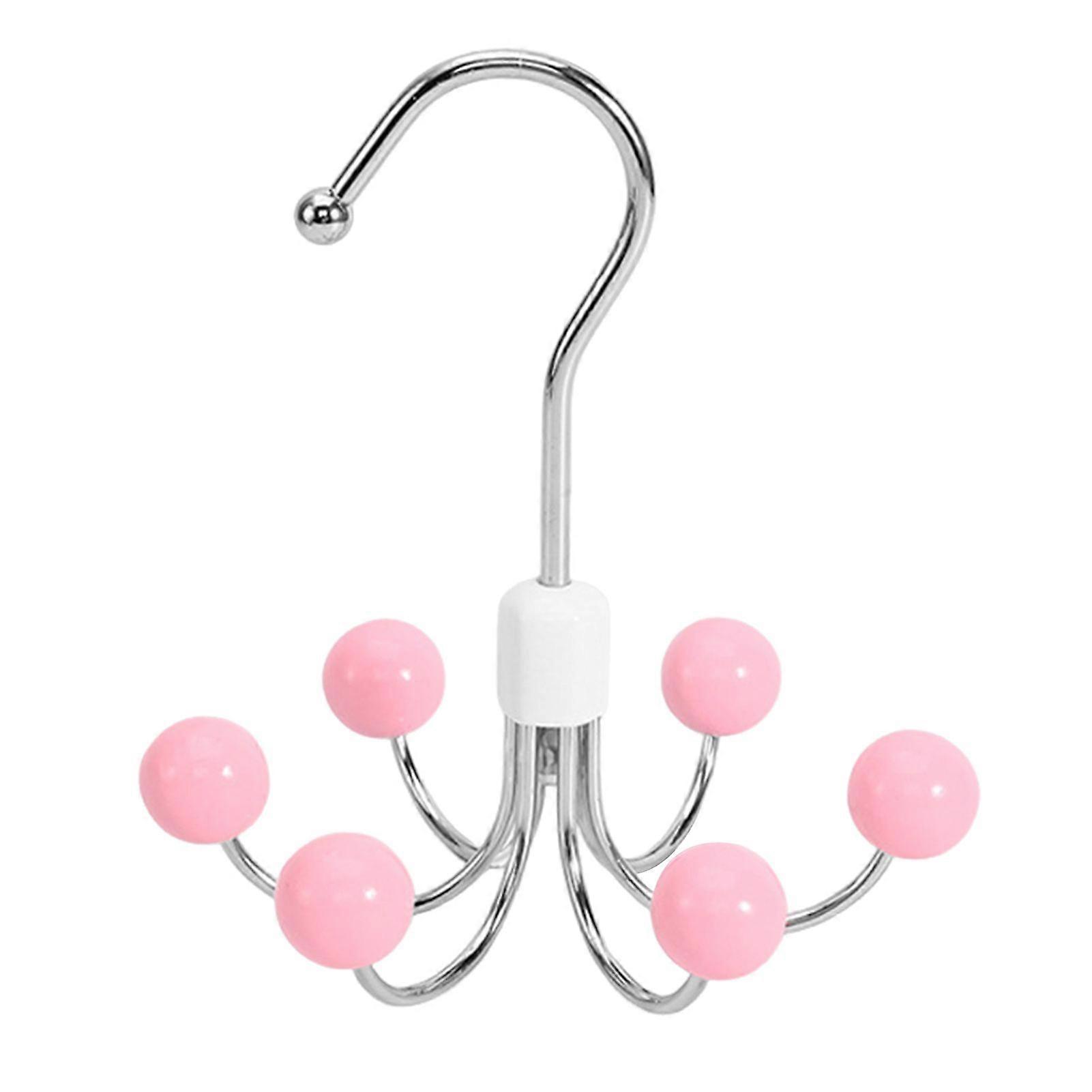 Rotating Organizational Closet Hanger 6 Claw Bedroom Wardrobe Hook Decorative Belt Hanger Scarf Tie Rack