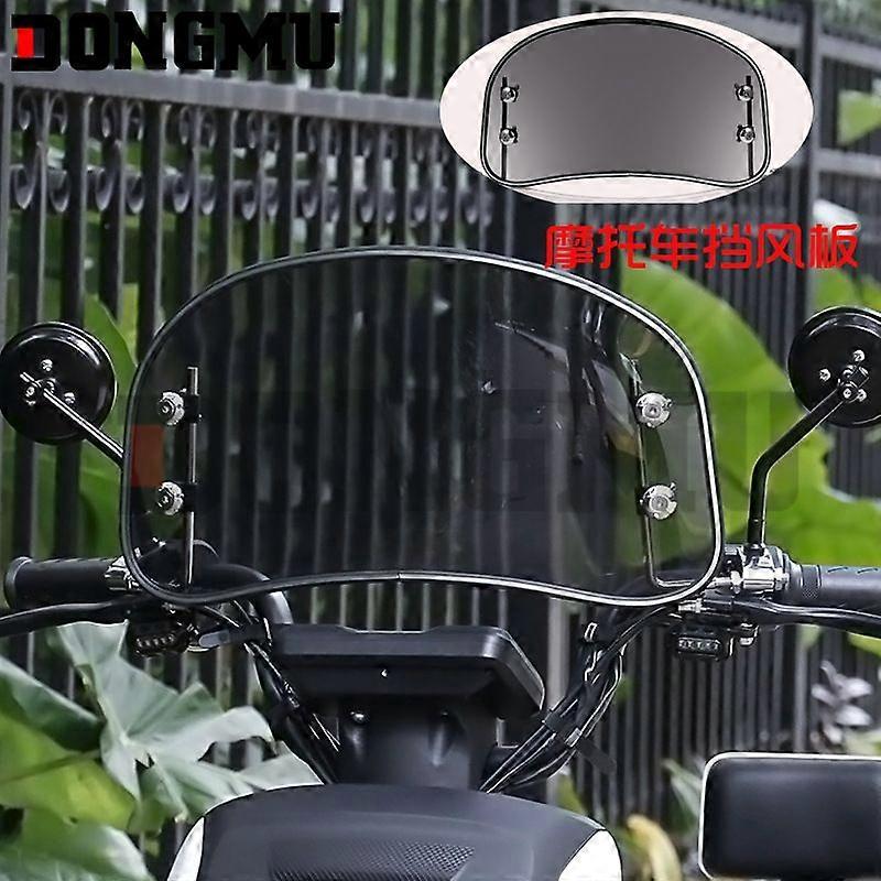 Motorrad Roller Modifikation Frontscheibe Schild Retro Biker Frontscheibe Elektroauto Power Car Frontscheibe Windschutzscheibe Glas
