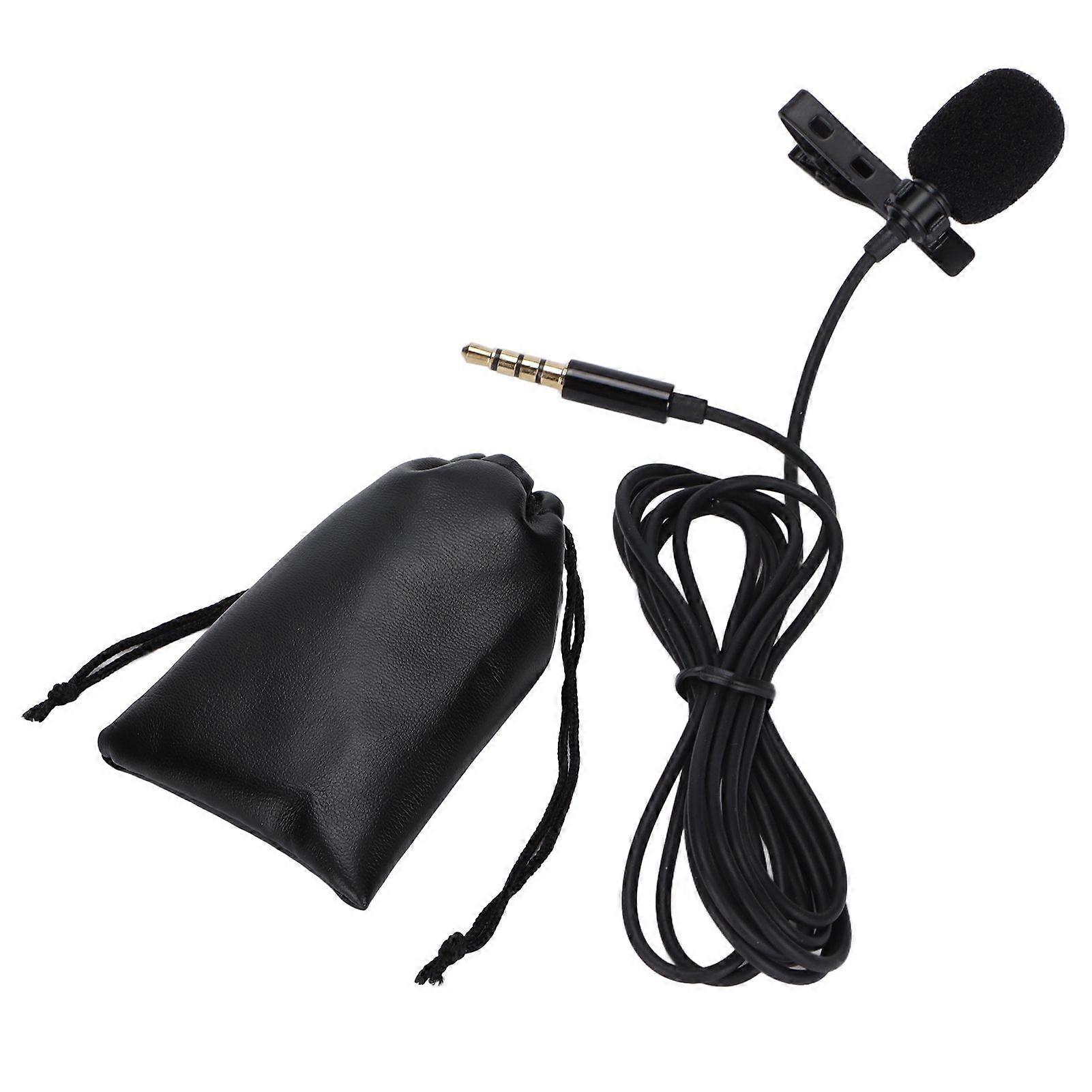 Mini Clip-on Wired Lapel Microphone for Voice Recording