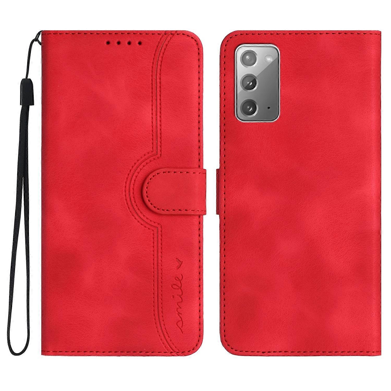 For Samsung Galaxy Note20 Heart Pattern Skin Feel Leather Phone Case