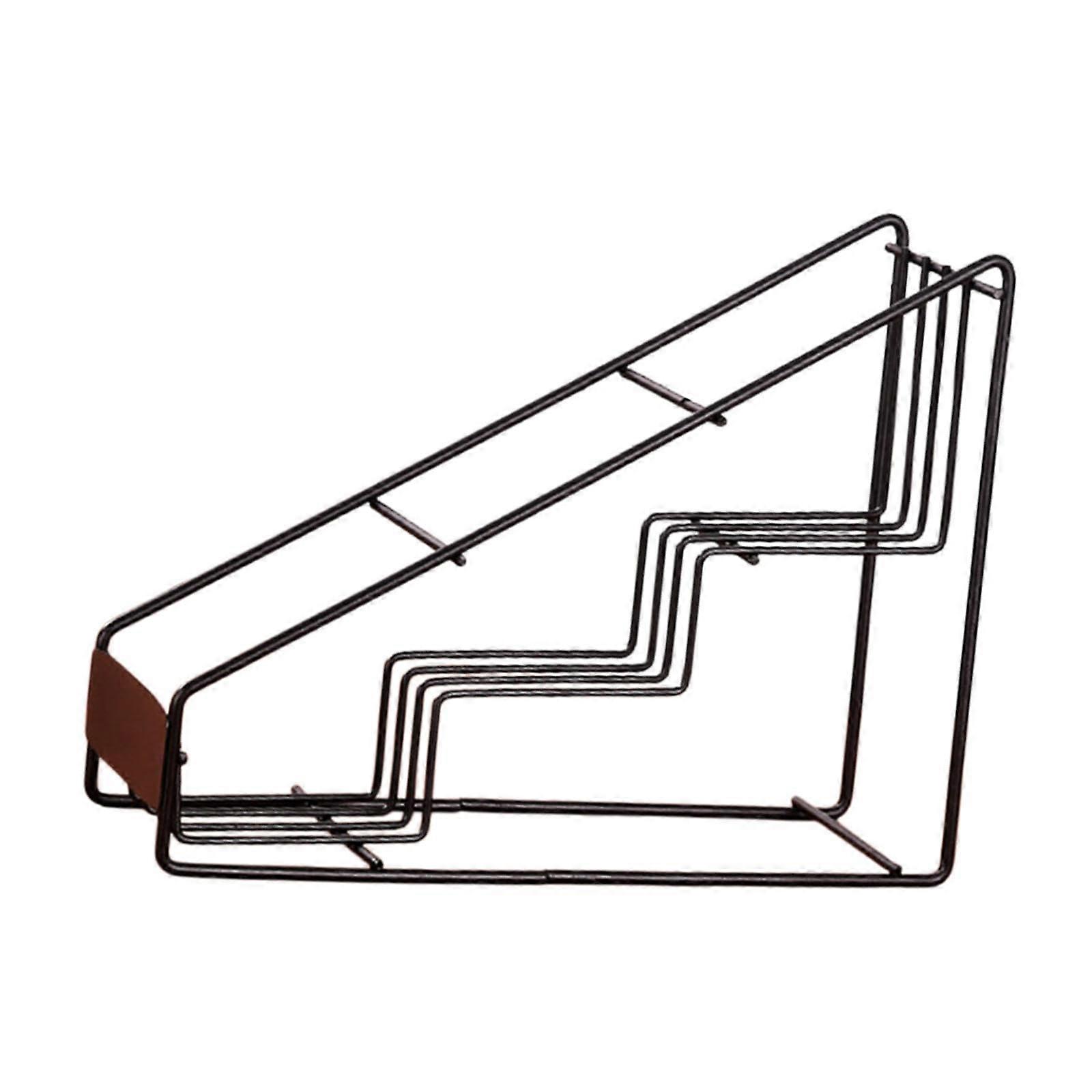 Coffee Syrup Rack, Bar Organizer, Easy to Clean, Stand, Easily Install Drink Bottle Holder Condiment Storage Rack for Family, 3 Grids