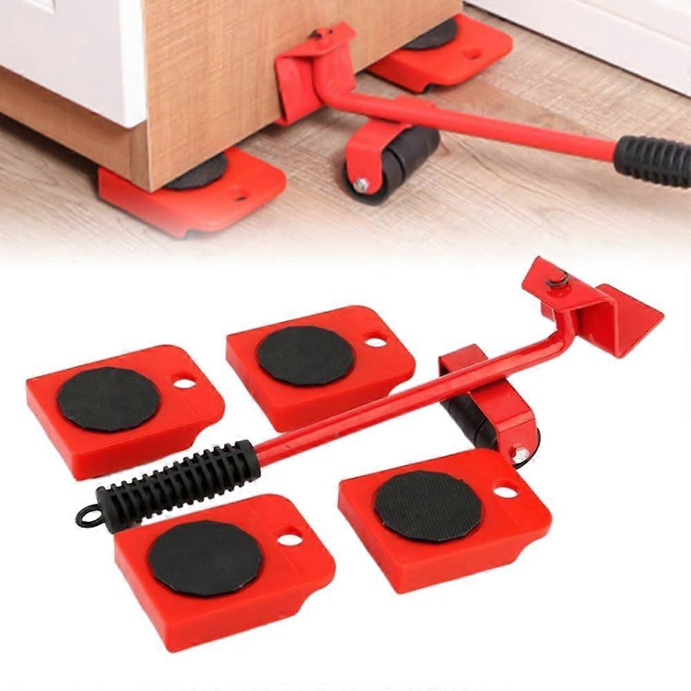 Scappof Furniture Lifter Tool Upgrade, Set, Appliance Rollers, Red