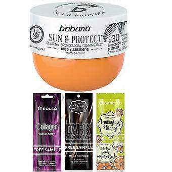 Set Babaria Sun & Protect SPF30 Tanning Cream + Free Gift