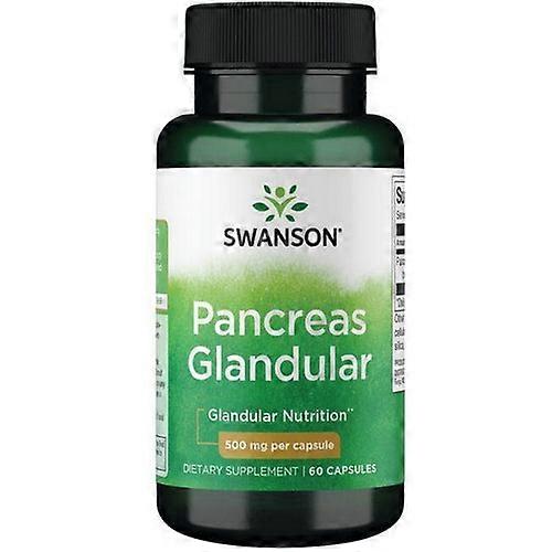 Swanson Vitamins Pancreas Glandular,500 Mg,60 Caps