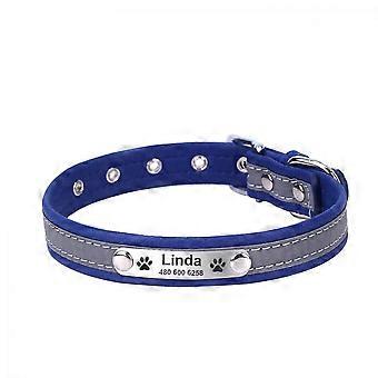 Personalized Dog/Cat Collar Engraved pet collar, reflective, optional size: extra small small medium large extra large (L-neck circumference 36-46CM)