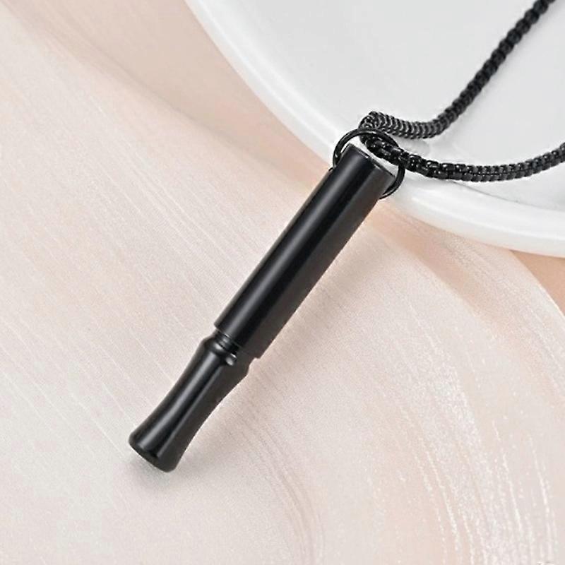 Stainless Steel Mindfulness Breathing Necklace For Women Men