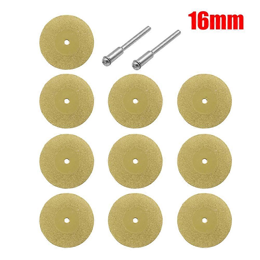 10Pcs/set 16-60mm Diamond Grinding Wheel Circular Cutting Grinding Disc Diamond Discs for Drill Fit Rotating Tool