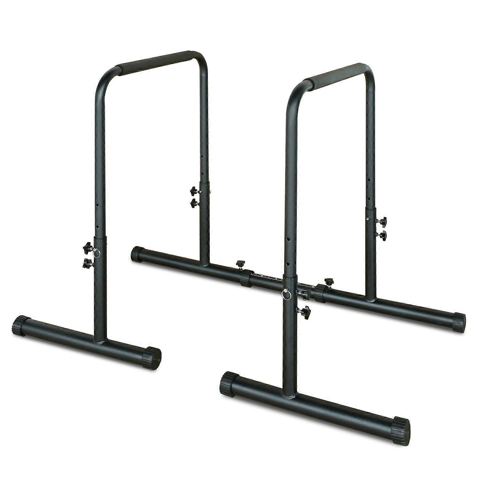 Power Tower Dip Station Pull Up Bar Stand Regolabile in altezza Attrezzatura multifunzione per l'allenamento fitness, Push Up Stand, nero