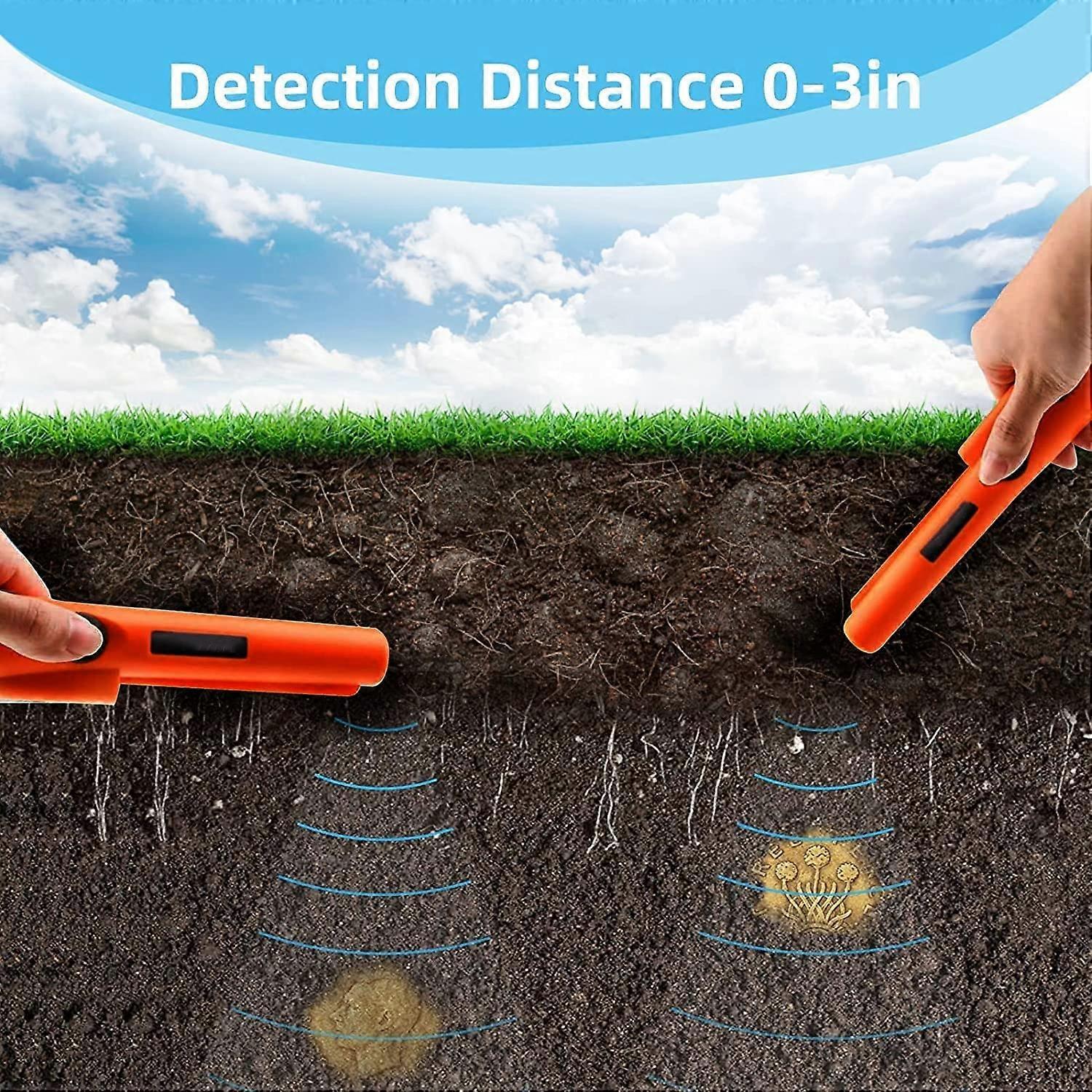 Portable Metal Detector IP66 Waterproof with Built-in LED Indicator