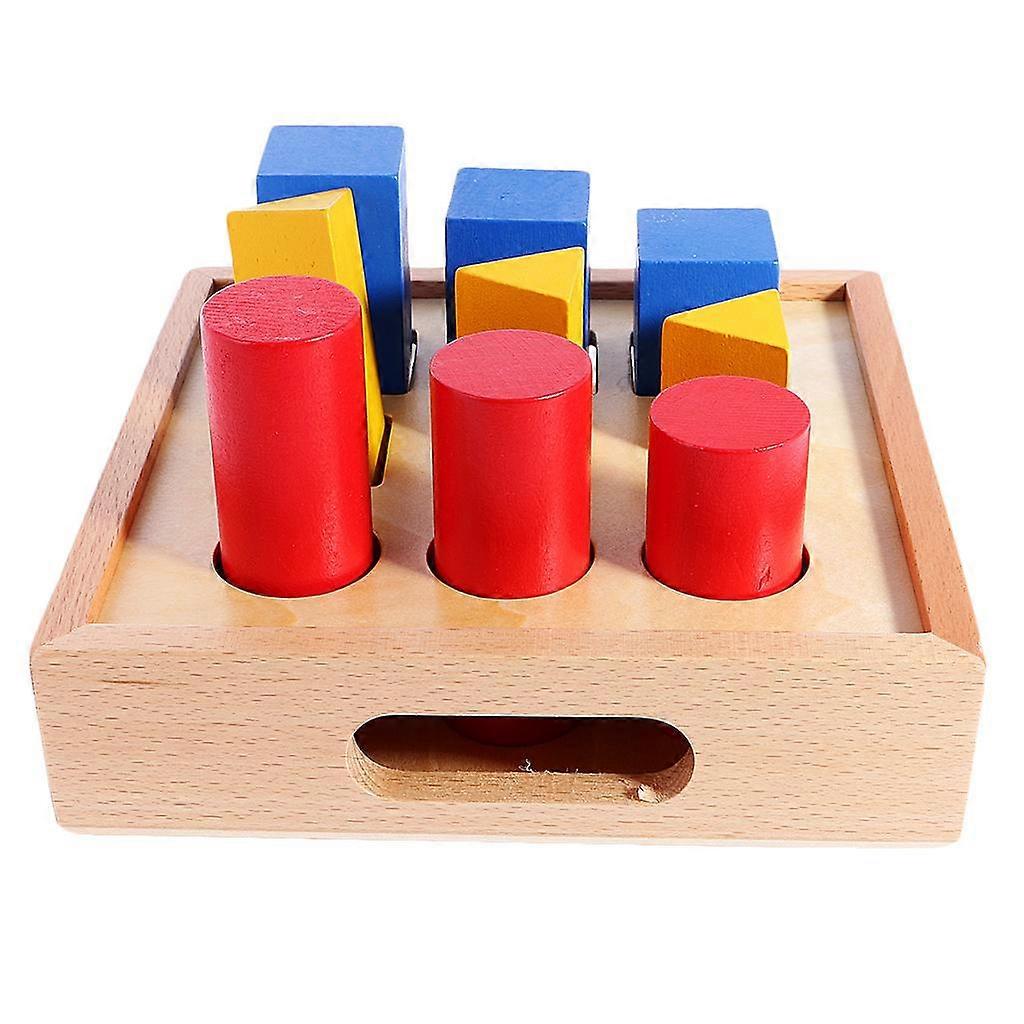 Montessori Material Geometry Assembling Ladder Pillar Math learning Toy