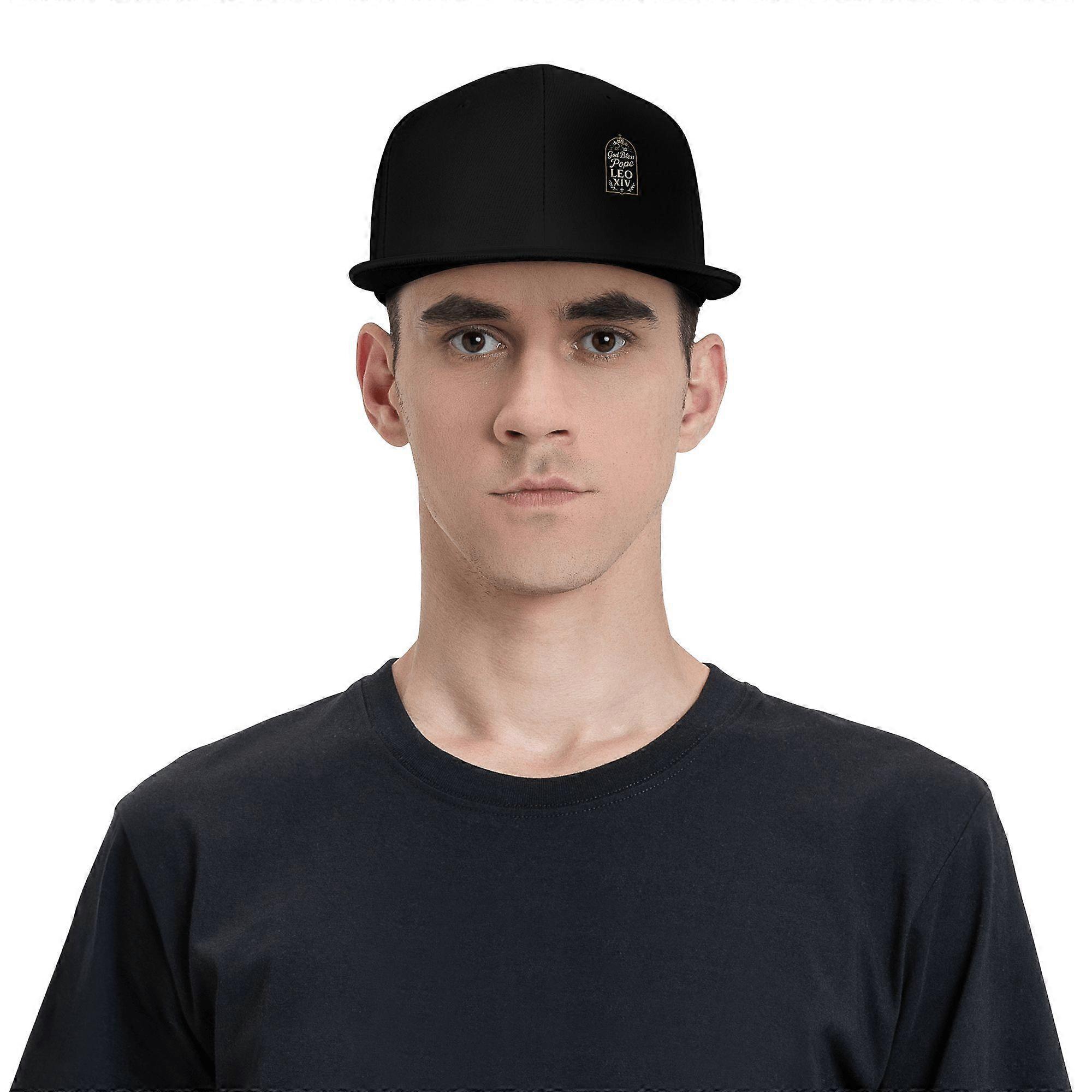 Paus Leo XIV Snapback Cap Flat Brim Hoed met Pauselijk Embleem Tribute