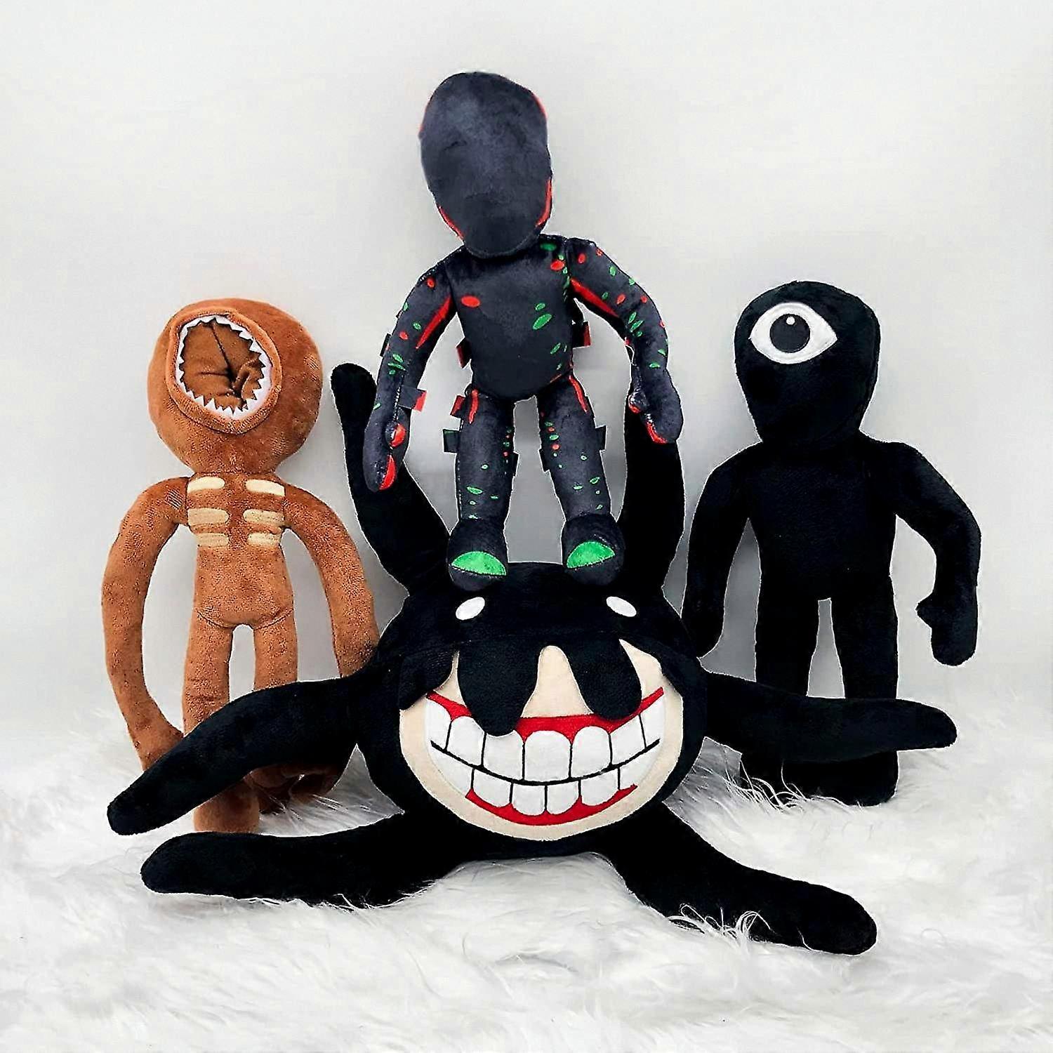 Soft Plush Monsters for Gaming Fans, Ideal Gifts for Kids and Adults, Perfect for Christmas and Birthday Parties (Set of 4)