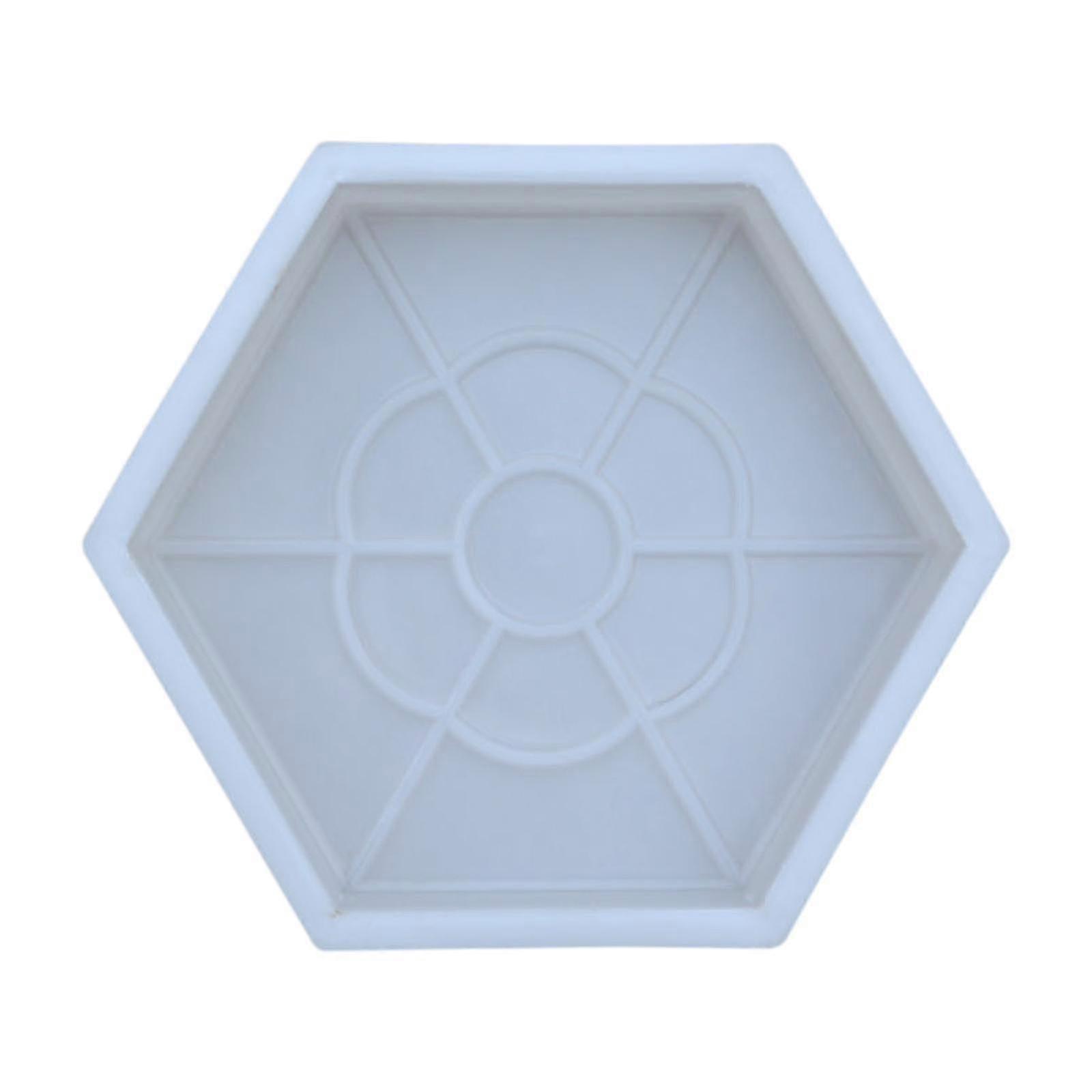 Reusable Concrete Walkway Mold for Garden Path, DIY Decorative Sidewalk Tile Maker