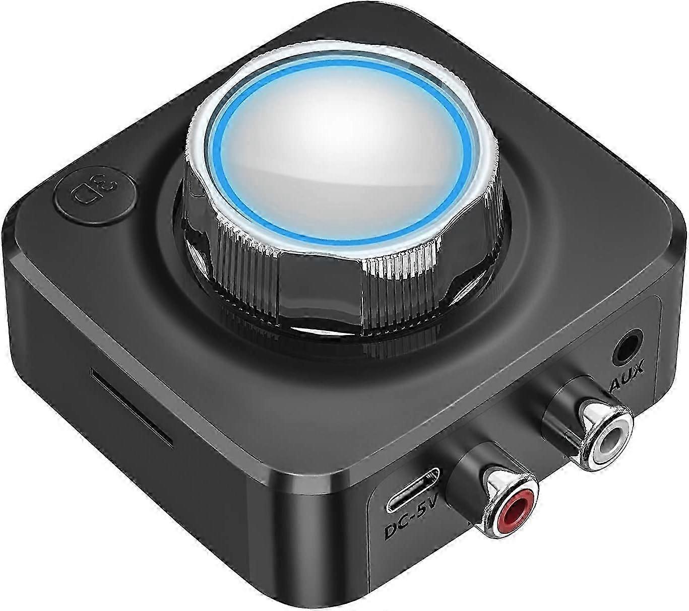 Bluetooth 5.0 Receiver - RCA Aux 3.5mm Wireless Audio Adapter for Smartphones PC Car Speakers TF Card