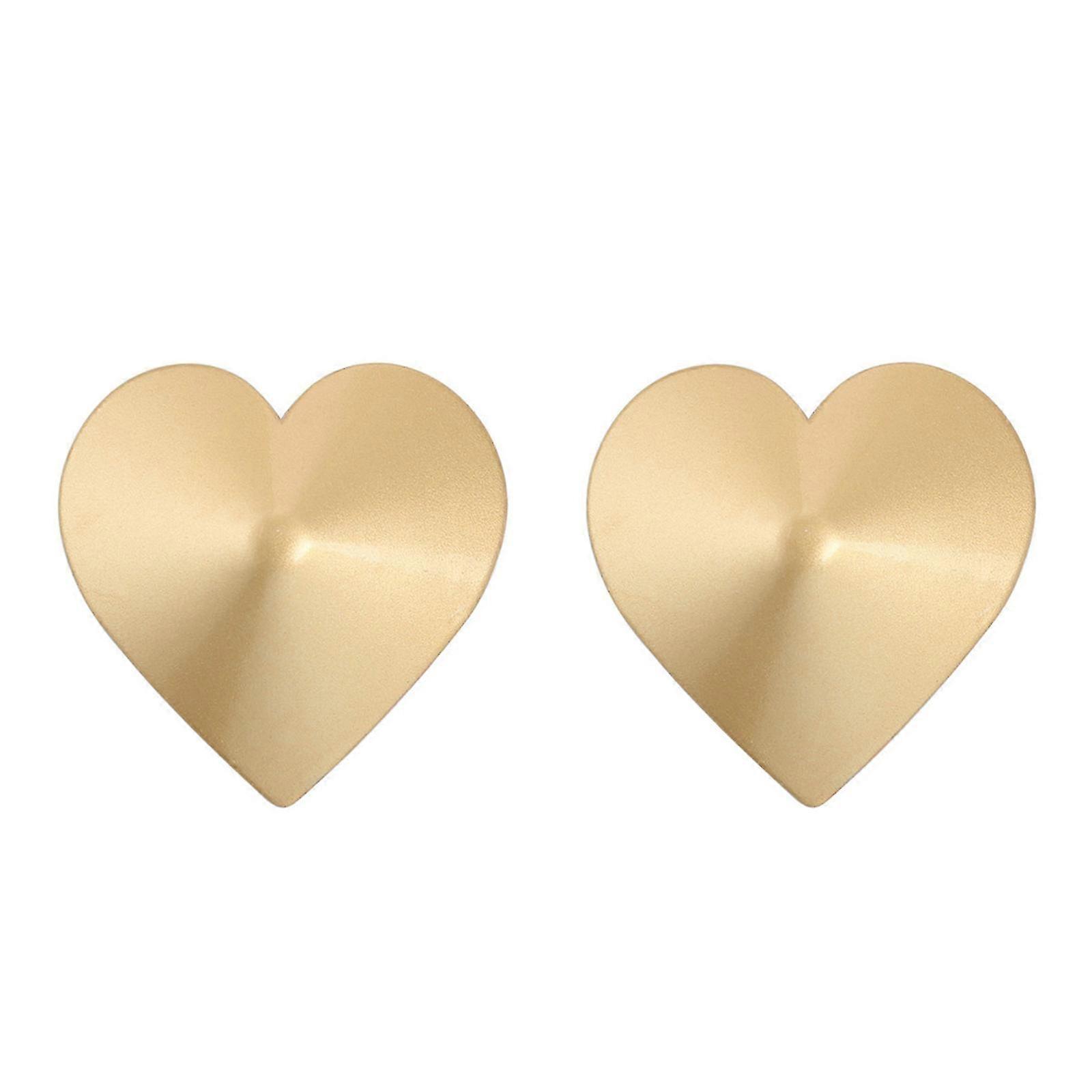 Reusable Self-Adhesive Metal Nipple Covers and Pads with Heart/Square Nipple Petals in Bra Sticker Style