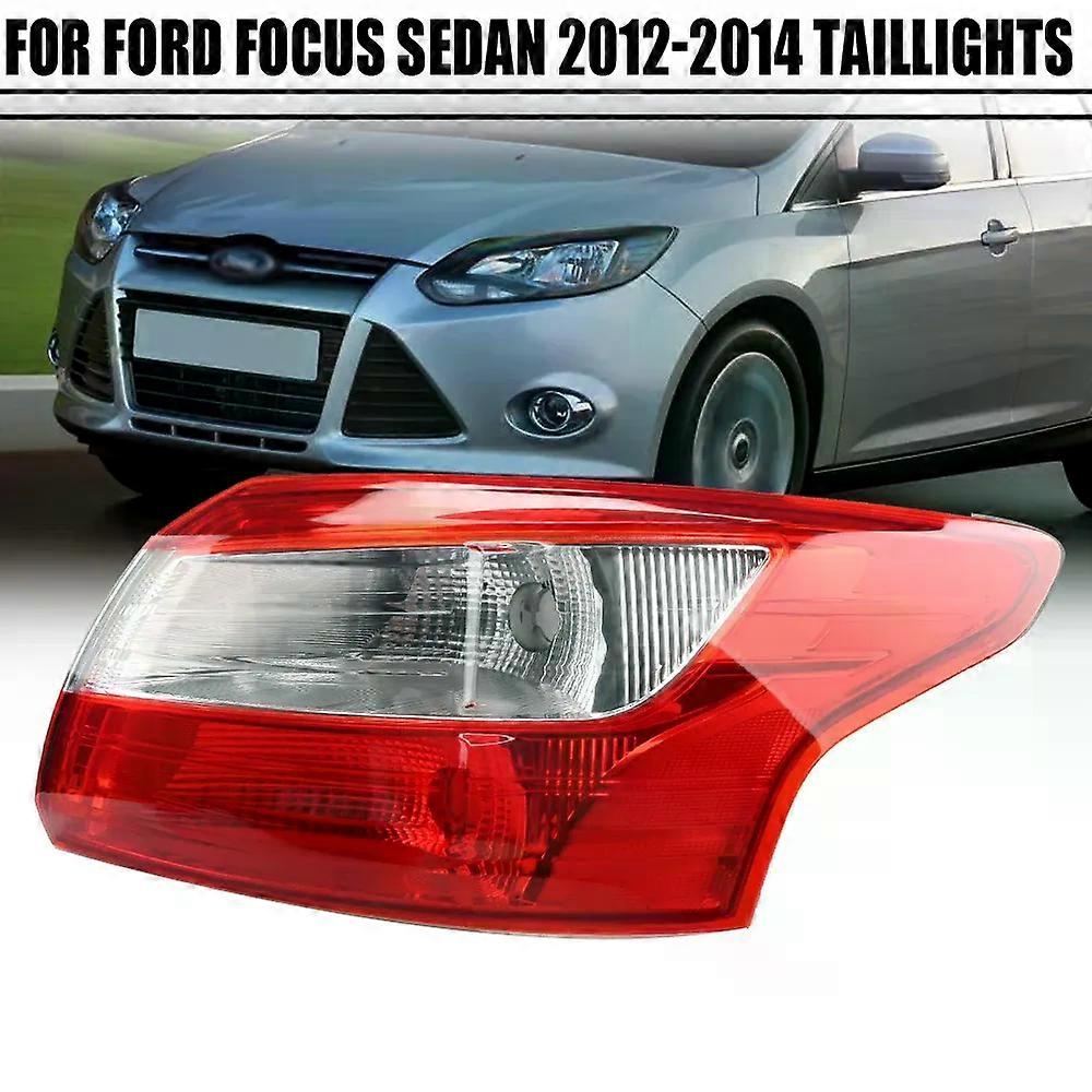 thumbnail image 2 of Right Outer Tail Light Assembly For 2012-2014 Ford Focus Sedan - Halogen, Black Housing 2 of 5