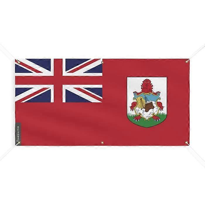 Bermuda Flag Banner - PIXELFORMA - 40x80cm - Durable Polyester - 6 Reinforced Eyelets