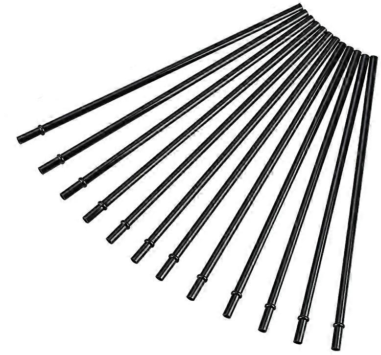 10.5"  Clear Hard Plastic Straws, Long Reusable Drinking Straws for 30 oz