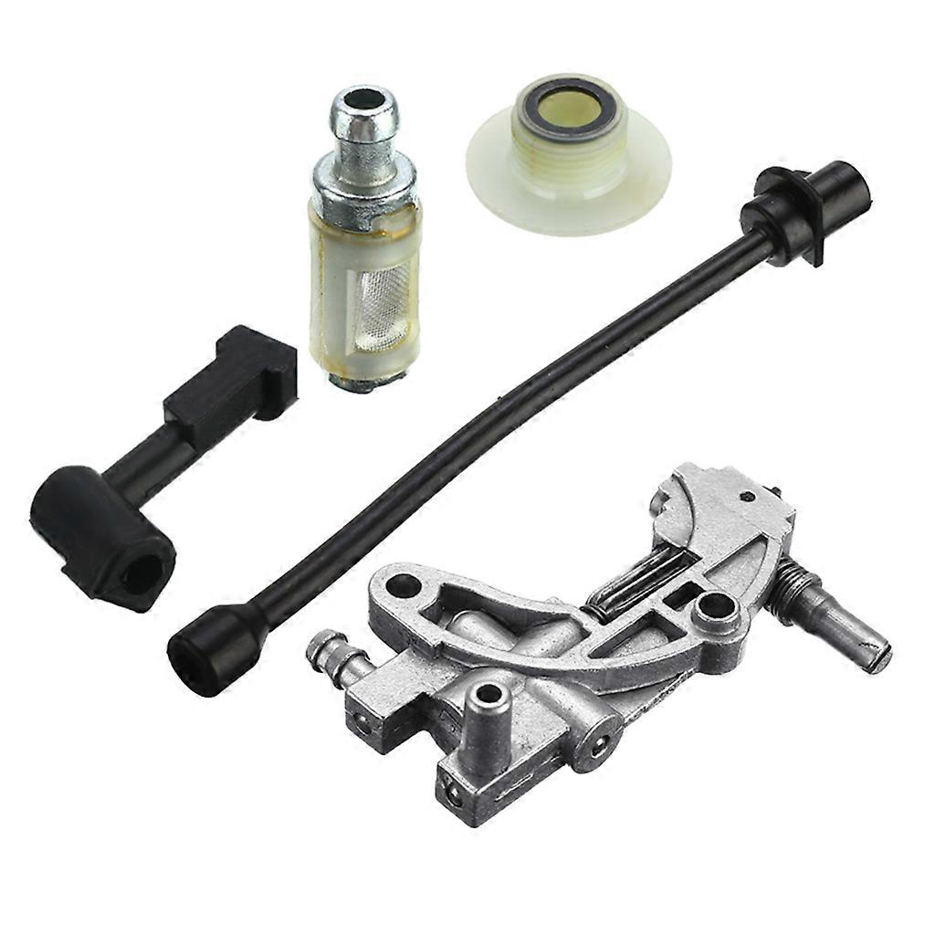 Compatible For Chinese 45CC 52CC 58CC 4500 5200 5800 Chainsaw Spare Part Oil Pump Filter Pipe Hose Line Worm Kit Durable