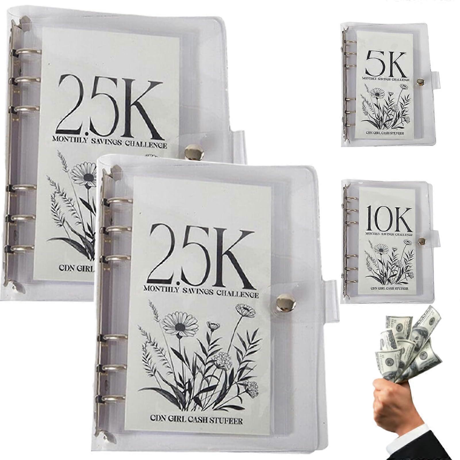 12Month Envelopes Money Saving Challenge Binder, Budget Binder With Cash Envelopes