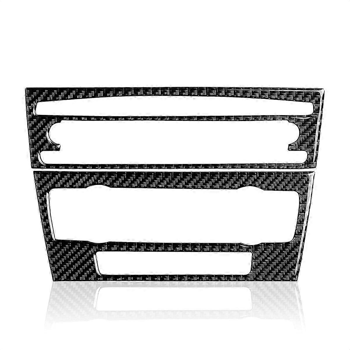 Carbon Fiber Sticker Trim Cover for BMW 3 Series E90 E92 E93 CD Control Console Panel 2005-2012