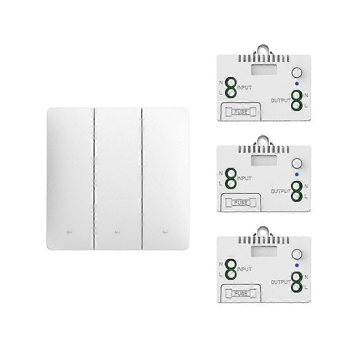 Self-Pow Wall Light Wireless Switch Self-Powered Remote Control No Battery No Wire IP54 Waterproof