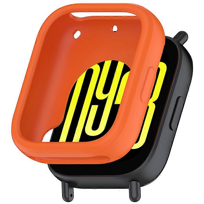 Watch Case Watch Silicone Protective Case Accessories for Redmi Watch5 Active (Orange)