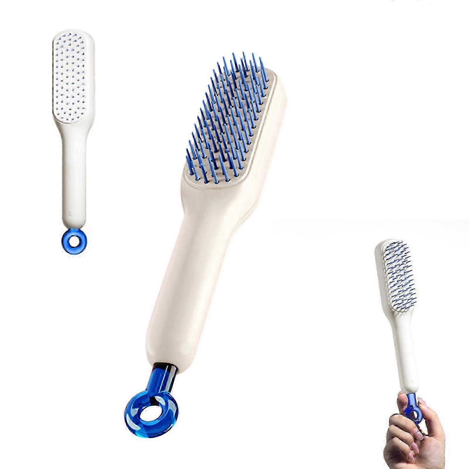 2025 Easy Clean Scalable Hairbrush with Self-Cleaning Feature