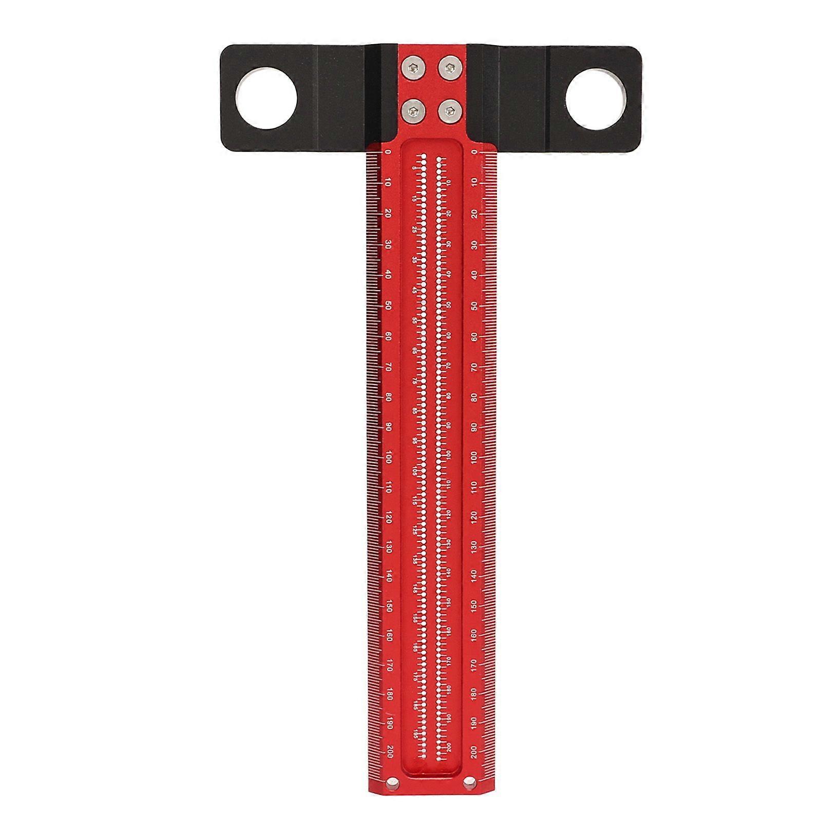 2025 Latest Model T Square Aluminum Alloy Carpenter Square Ruler Clear Scale