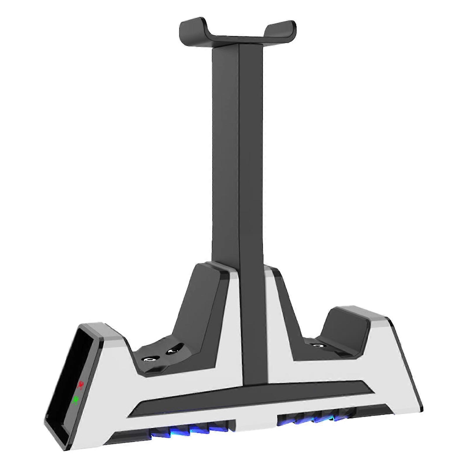 Supporto compatto per base di ricarica a doppio controller per controller di gioco P5 con connettori magnetici