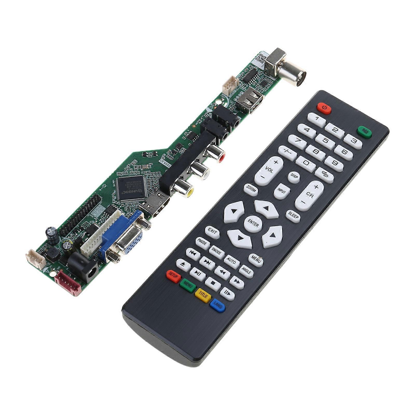 T.SK105A.03 Universal LCD TV Controller Driver Board TV Motherboard PC/TV/USB Interface Driver Board Replacement