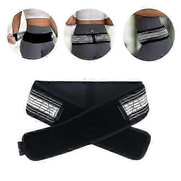 Hip Support Belt - Adjustable Relief for Sciatica & Hip Problems Black-140cm