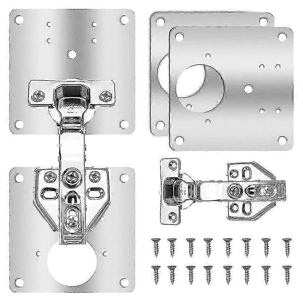 2 Pack Soft Closing Armoire Charnières, 90 Degré Insert Porte Charnière