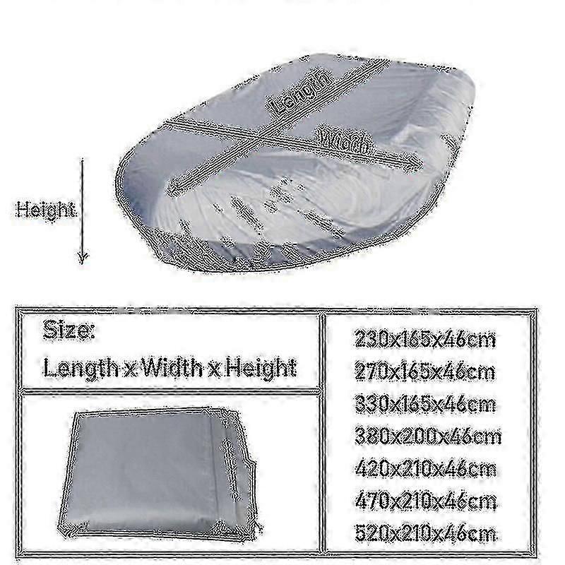 Θαλάσσια κάλυψη σκαφών Β σχήμα αδιάβροχο dustproof Antiuv βροχή χιόνι διογκώσιμη βάρκα βάρκα αλιεία λαστιχένια βάρκα καθολική κάλυψη καγιάκ -TYUI