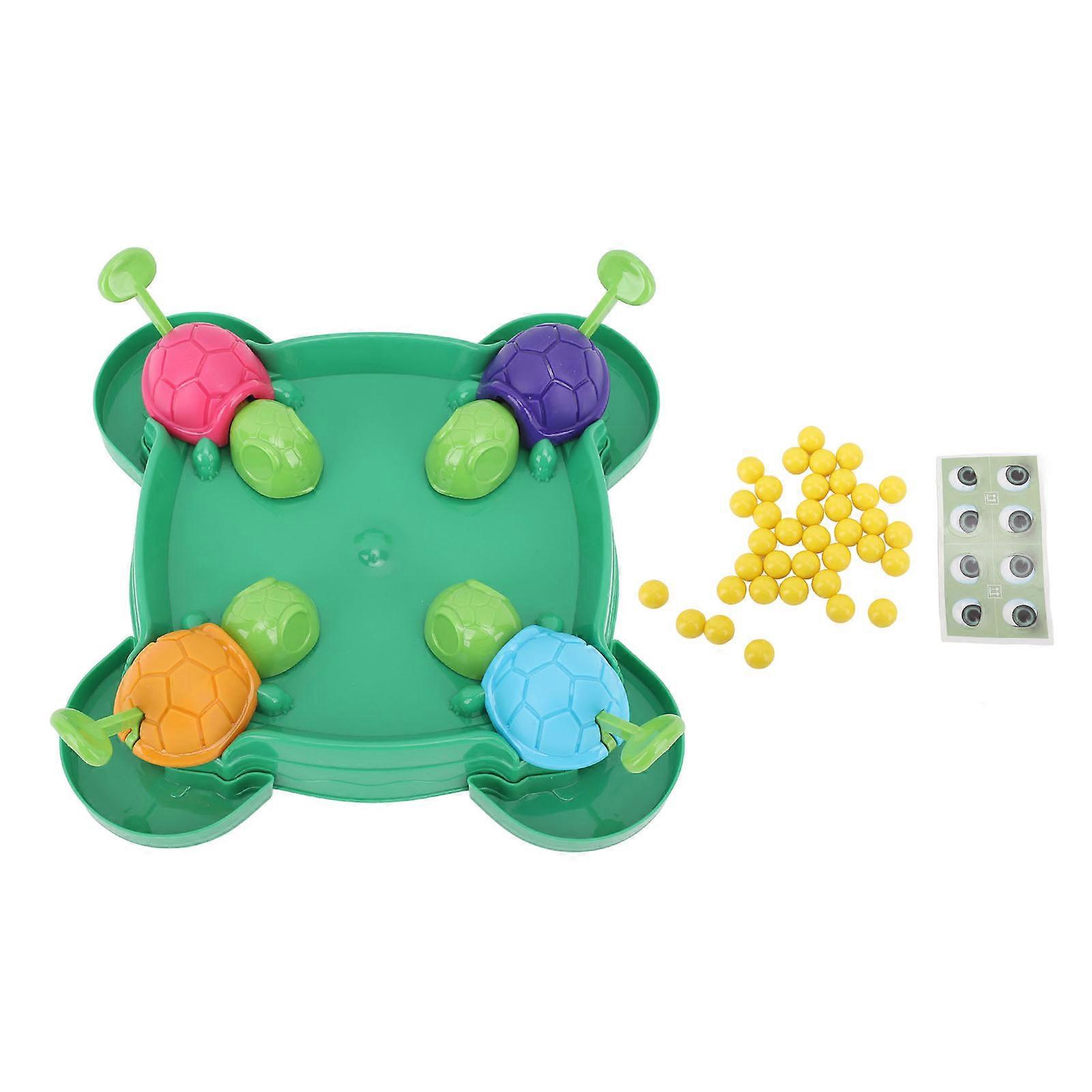 Hungry Turtle Board Game Early Educational Toy Set for Kids, Turtle Eat Beans Bead Game for Learning and Fun Development