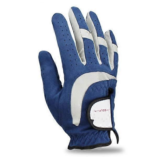 Men's Golf Gloves Left/Right Hand Pack, Breathable Non-Slip Material, Blue Color, Comfortable Fit for Optimal Grip