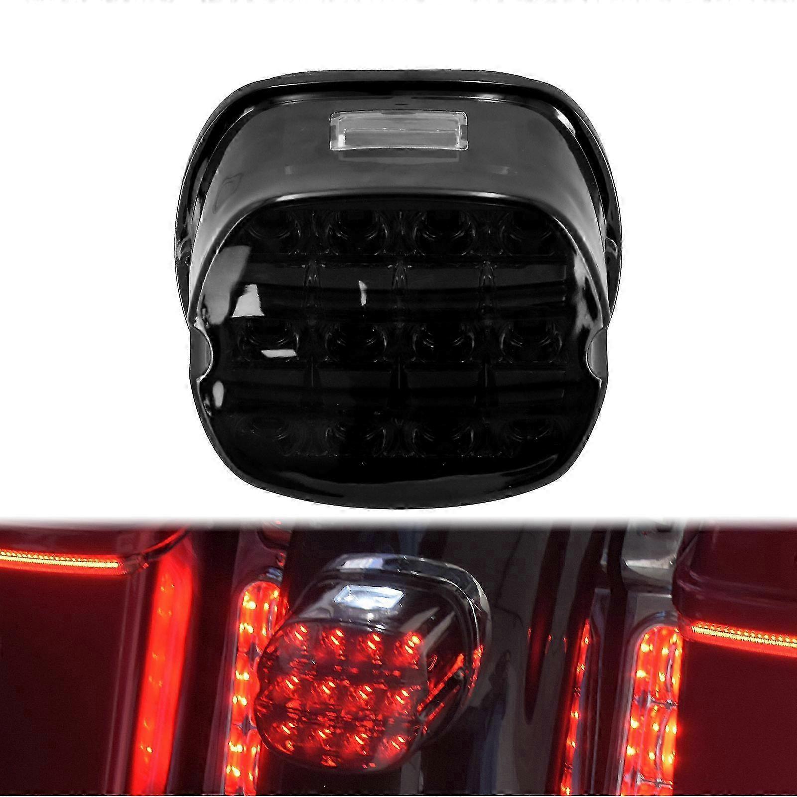 Motorcycle LED Brake Tail Light Compatible with Sportster XL883, Dyna Low Rider, Touring, Road King, Electra Glide, Softail St
