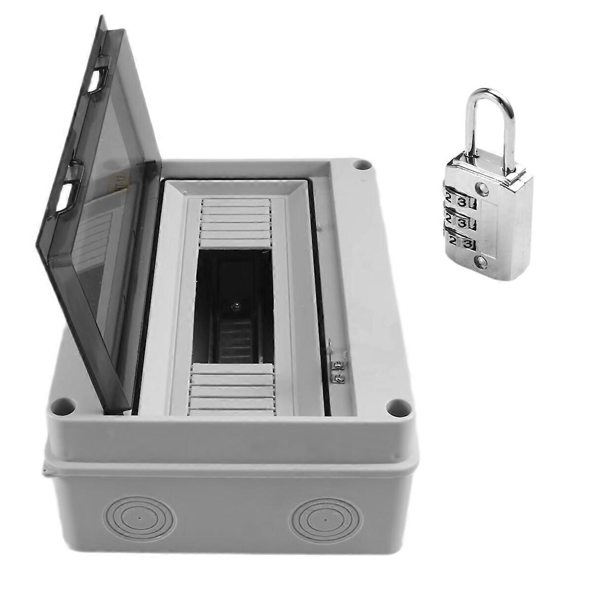 HT Series Junction Box 12WAY IP65 Waterproof Distribution Box Outdoor Plastic Electrical with Lock for Circuit Breaker