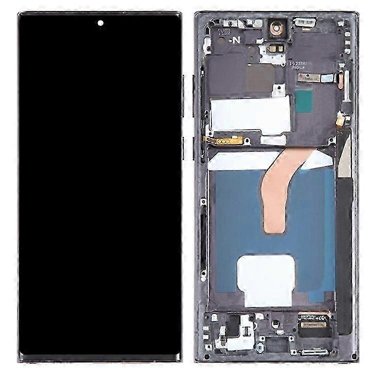 Replacement OLED Screen with Frame for Samsung Galaxy S22 Ultra 5G S908 (Grade C,No Logo)-Perfect Fit