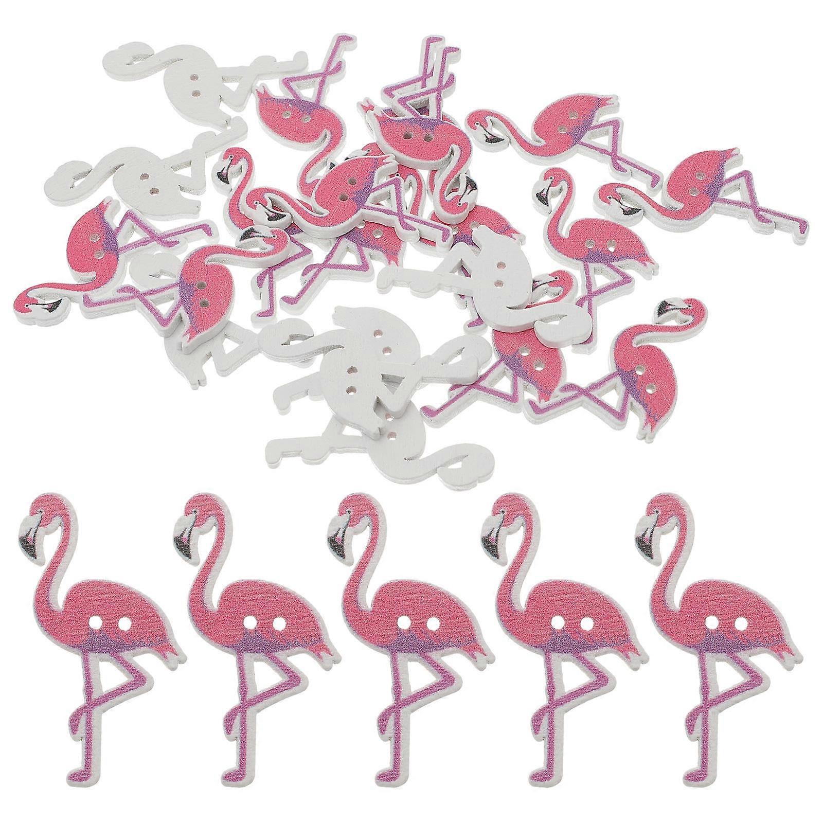Handmade Project Accessories, Lovely Flamingo Buttons, Support Children's DIY Ideas