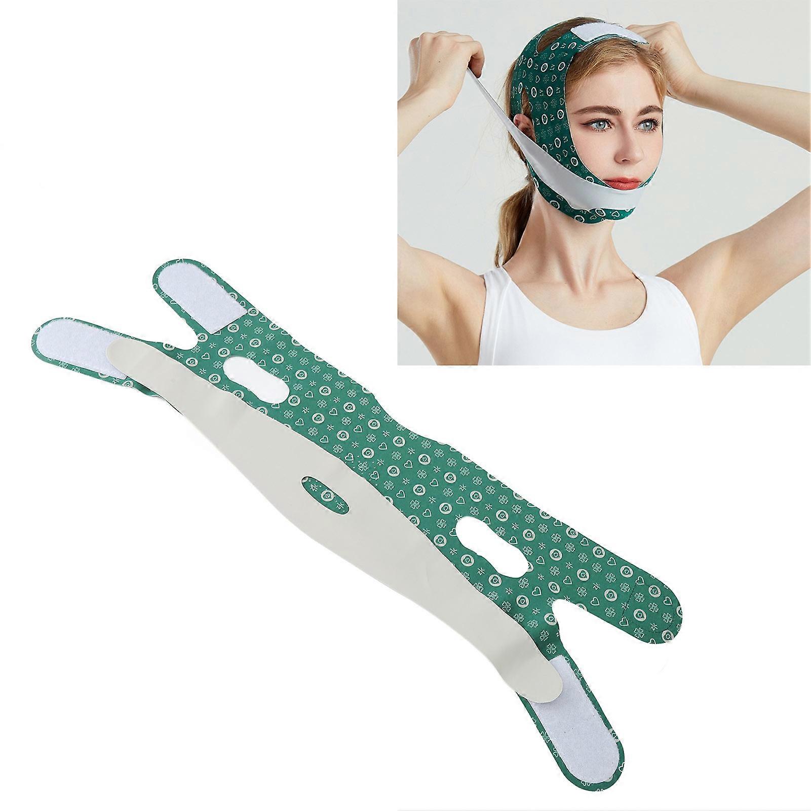 Double Chin Reducer Strap Face Slimming Adjustable Breathable V Line Lifting Compression Strap 