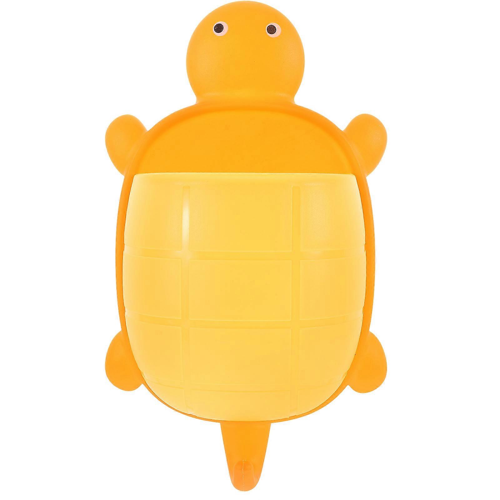 Wall Mounted Toothbrush Holders Bathroom Organizers Turtle Punch Free Brush Stand Large Capacity Quick Drainage 21.7X11.6X8CM 1Pack