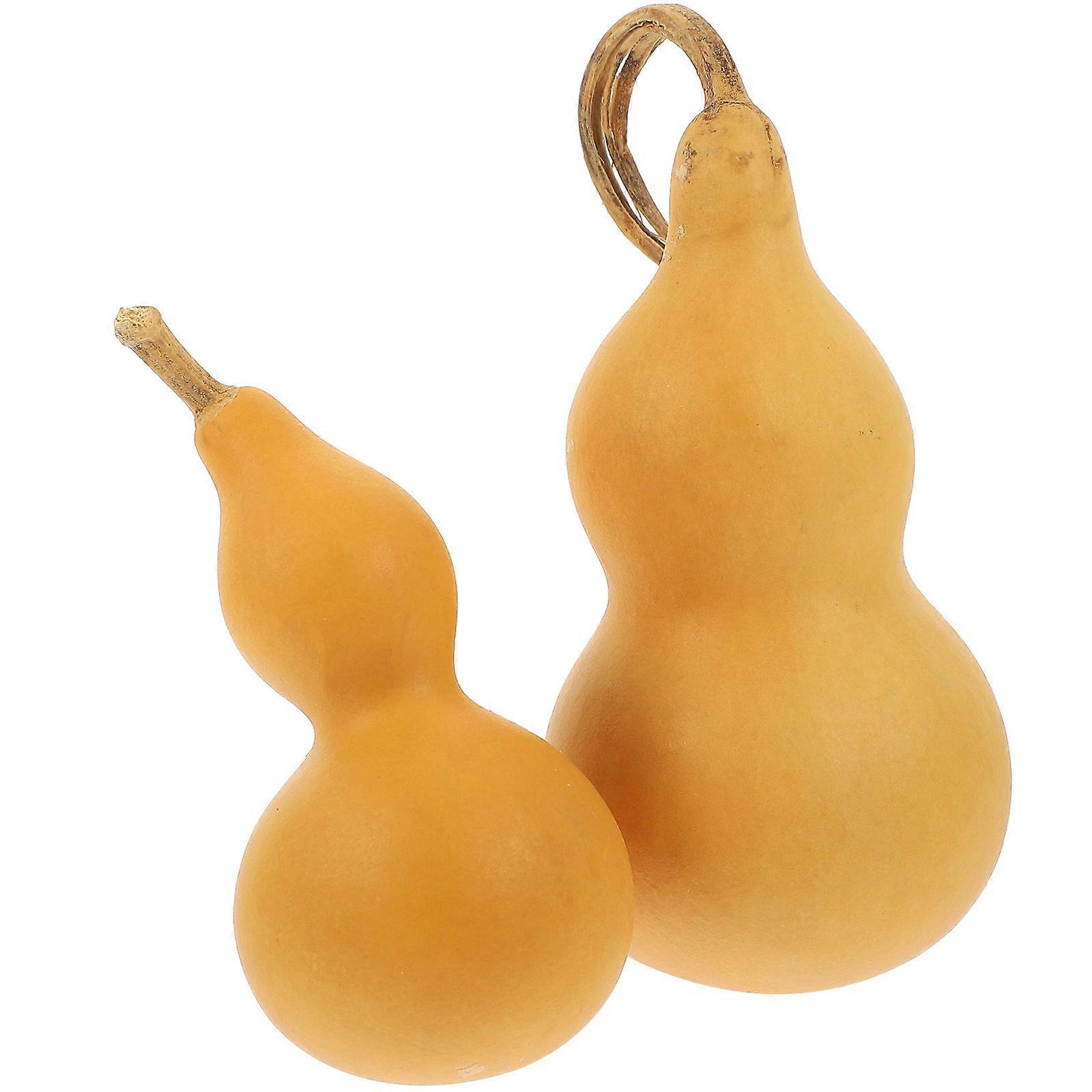 Here's a polished and engaging product description for your **2pcs Natural Gourd Desktop Ornament**:
 
**2pcs Natural Gourd Desktop Ornament –