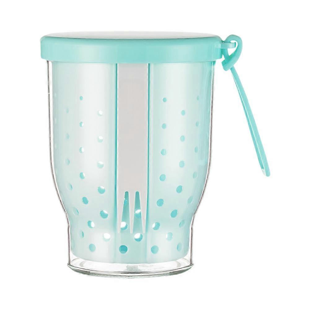 Portable Fruit Cup with Fork for Draining and Preservation Box